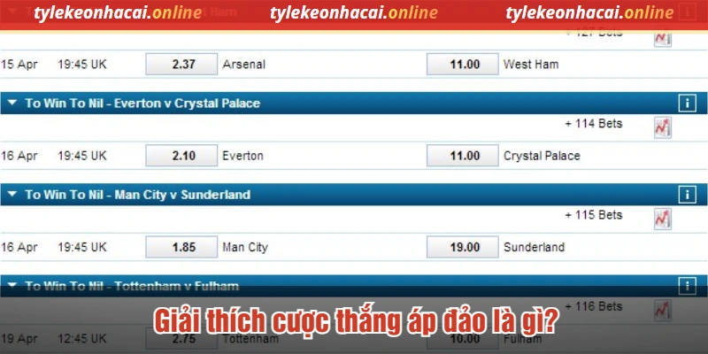 Giải thích cược thắng áp đảo là gì?